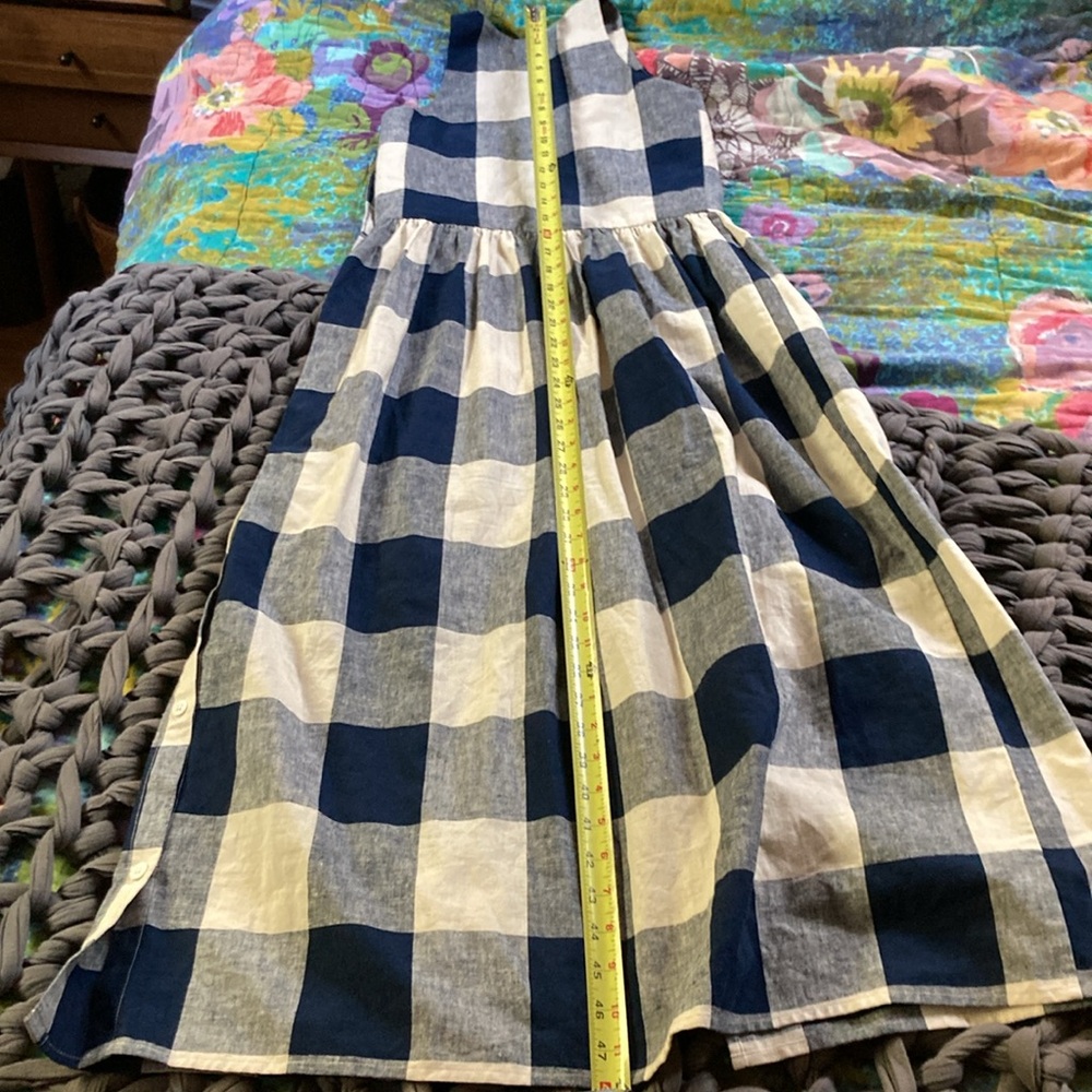 Christy Dawn Blue and White Gingham Halter Sundress - Picture 11 of 16